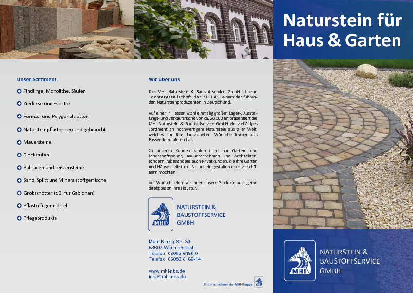 Naturstein für Haus & Garten